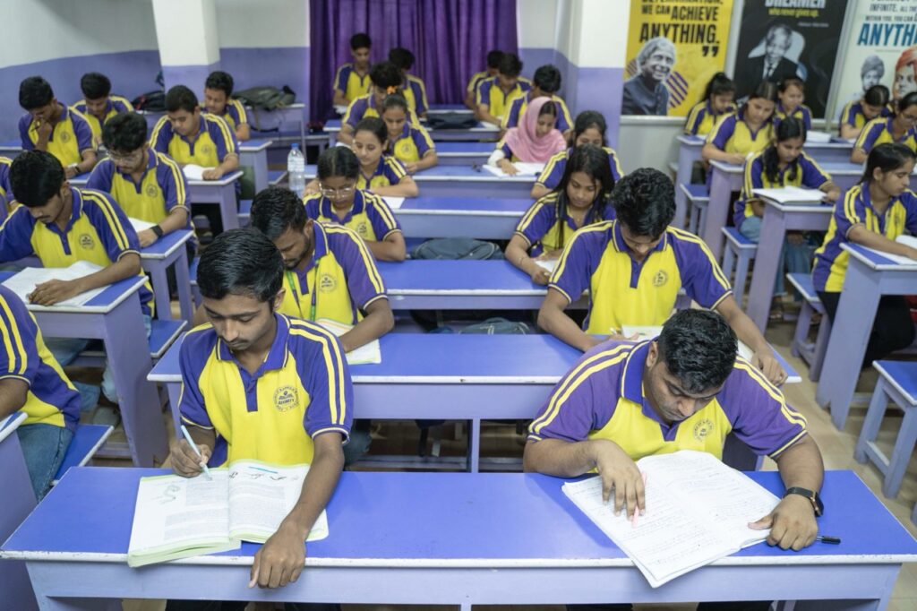 classroom student preparing with well study environment