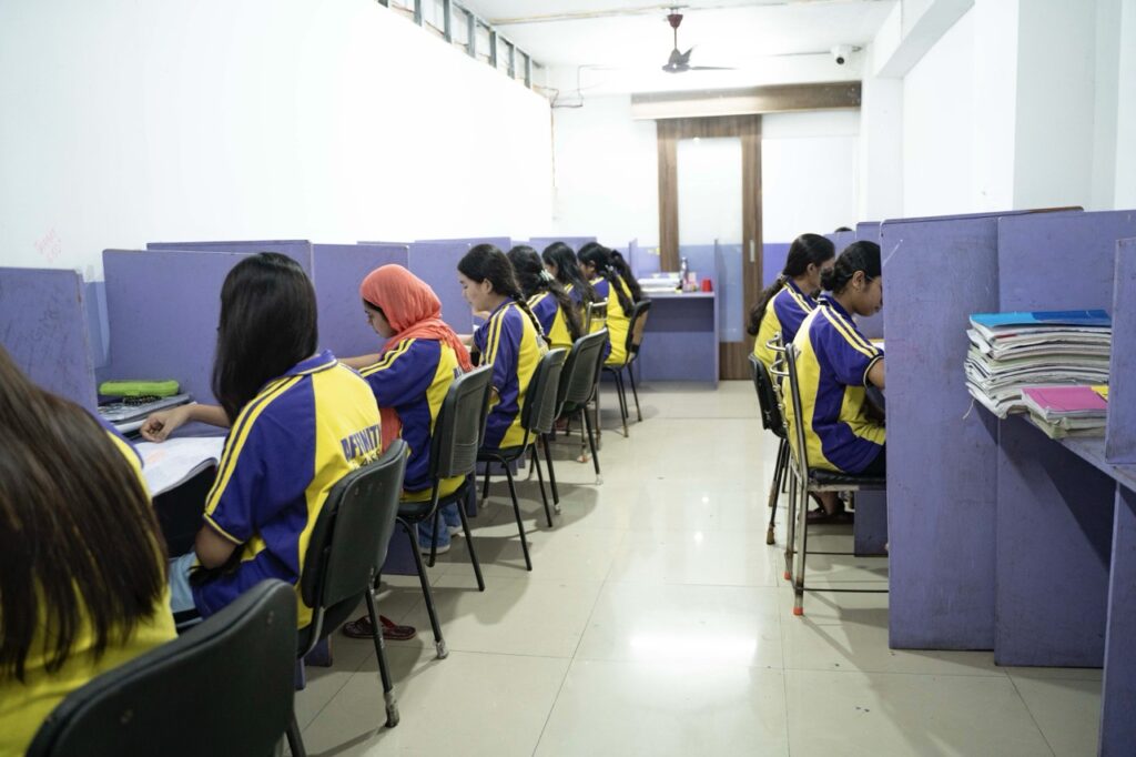 Student library with study resources at top coaching center in Guwahati